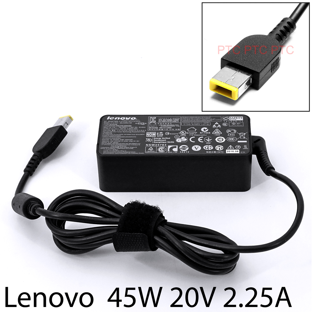thumbnail image 2 of Lenovo ThinkPad T14 Gen 1 45W AC Adapter – Genuine OEM Power Charger, 20V 2.25A 2 of 5
